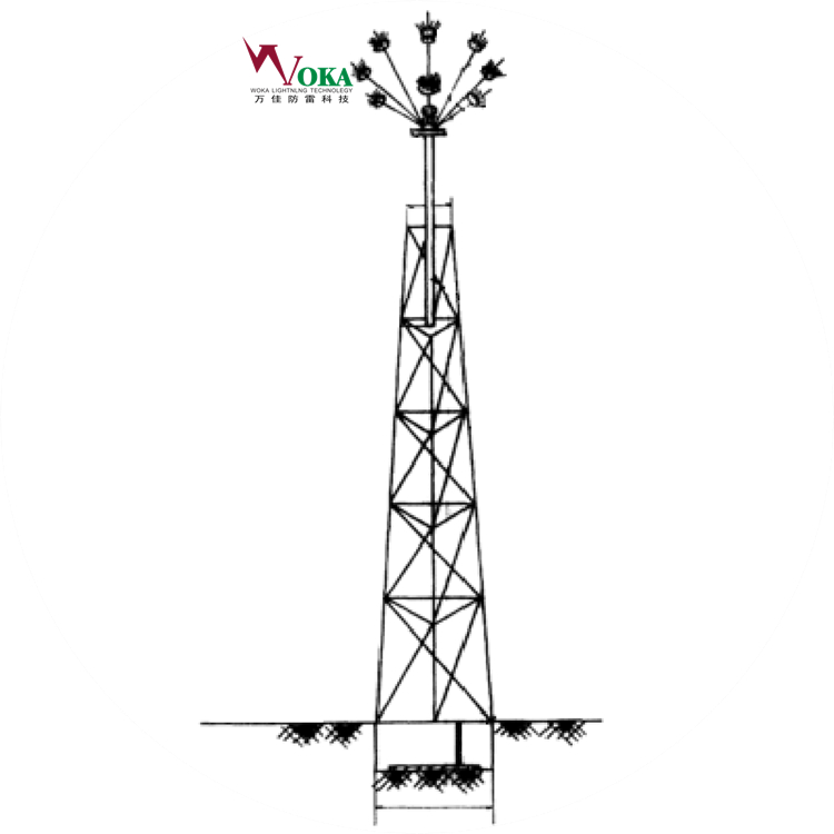 电晕场驱雷器 升降式主动驱雷器 550kv电力通信线路驱雷器