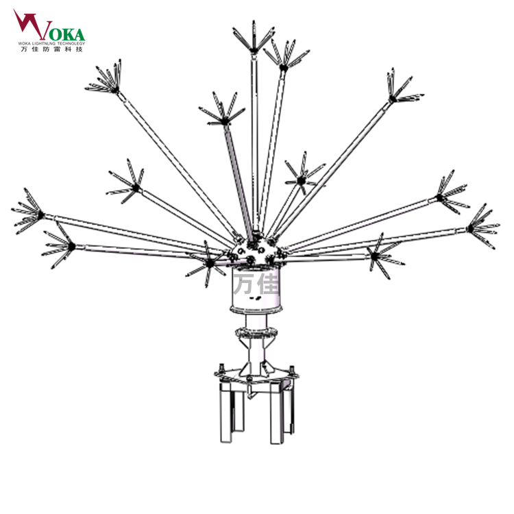 无源等离子驱雷器自动式防雷风力发电输电线驱雷器