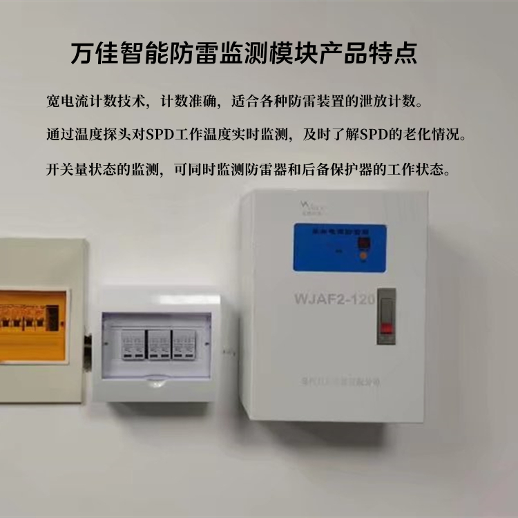 智能防雷监测模块 220V/2P电源防雷器 末级浪涌保护器