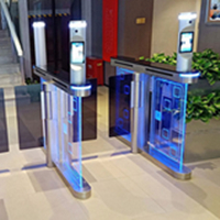 学校进出测温识别摆闸07