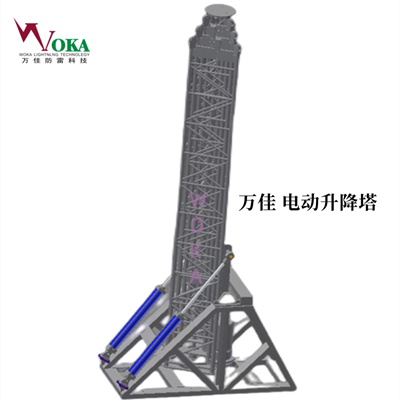 承重350公斤升降桅杆 大型电动伸缩天线杆 机动式升降塔 