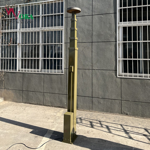 便携式避雷针 可侧翻式车载手动升降杆 自动升降接闪杆