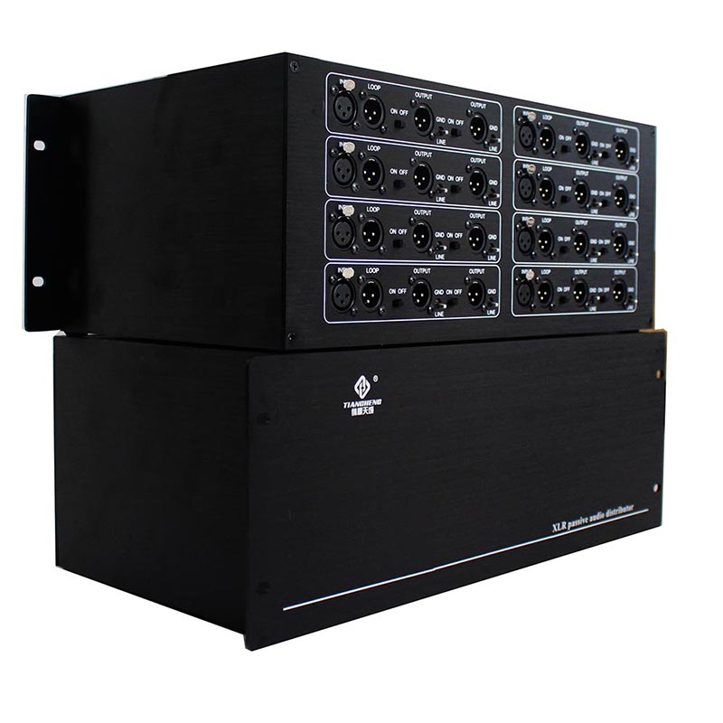 8进24出无源卡农音频分配器