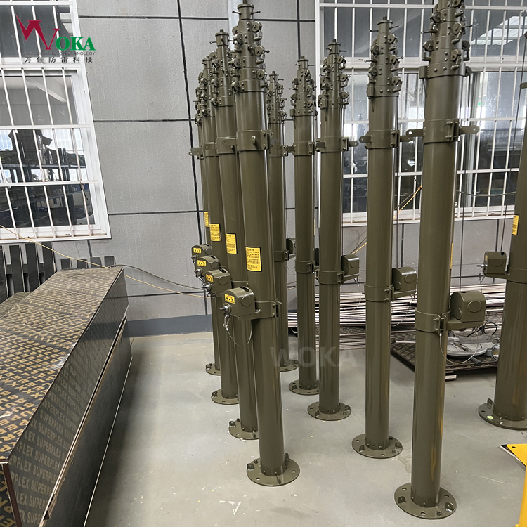 13米手动升降避雷针 18米可升降快装式避雷针 1