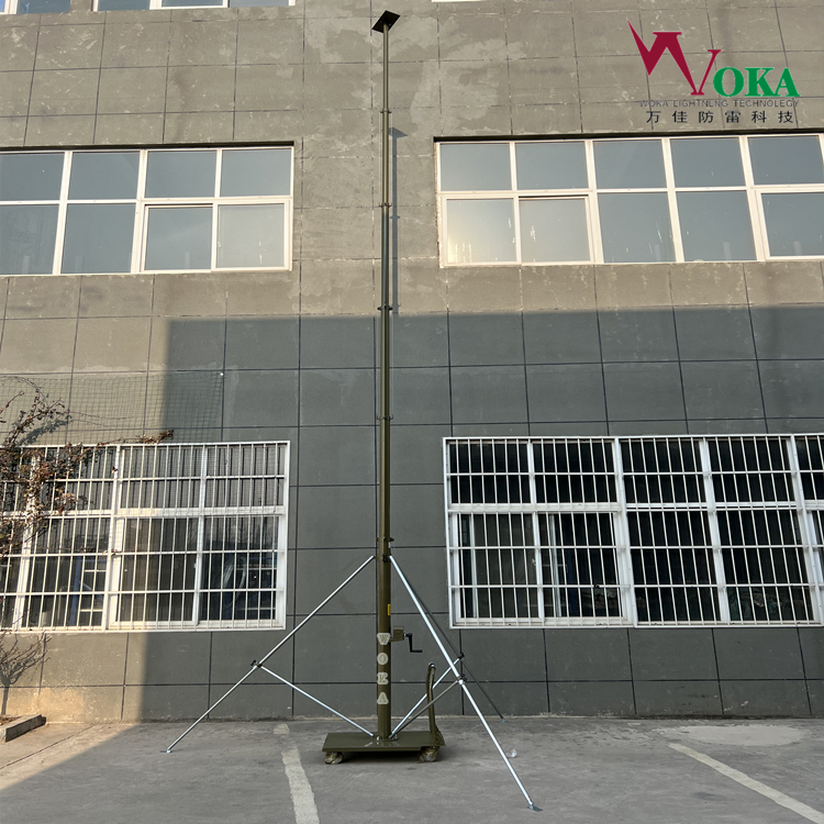10米手动升降避雷针 快速接地装置 便携式智能接地电阻测试仪