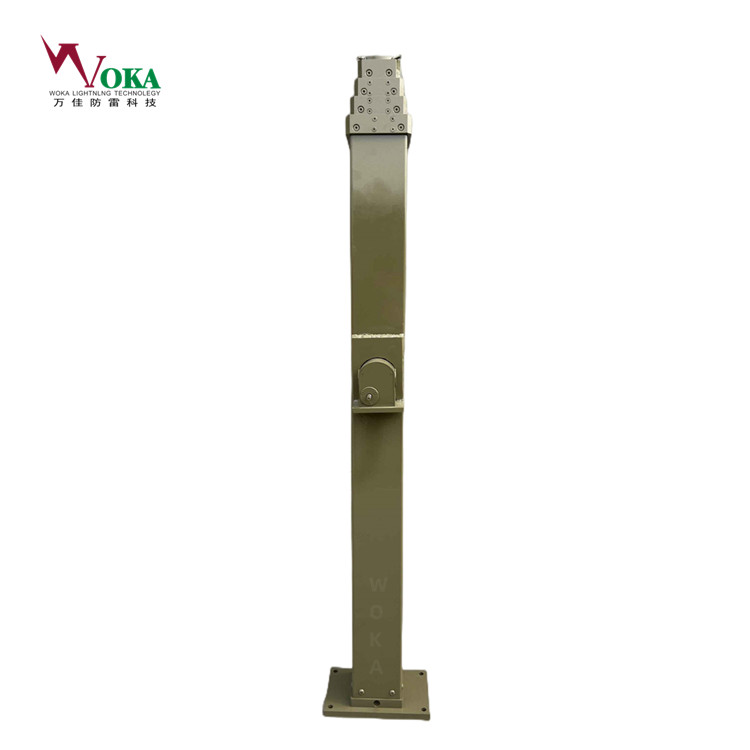 8米车载移动升降天线杆 手动升降杆球场灯杆 通信折叠杆