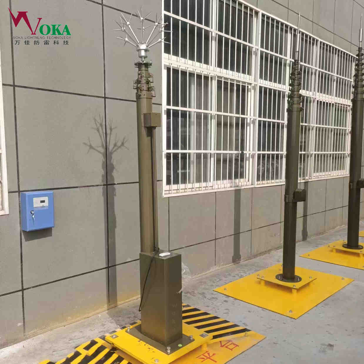 ​手动升降杆球场灯杆 通信天线伸缩杆避雷针 直立照明升降桅杆