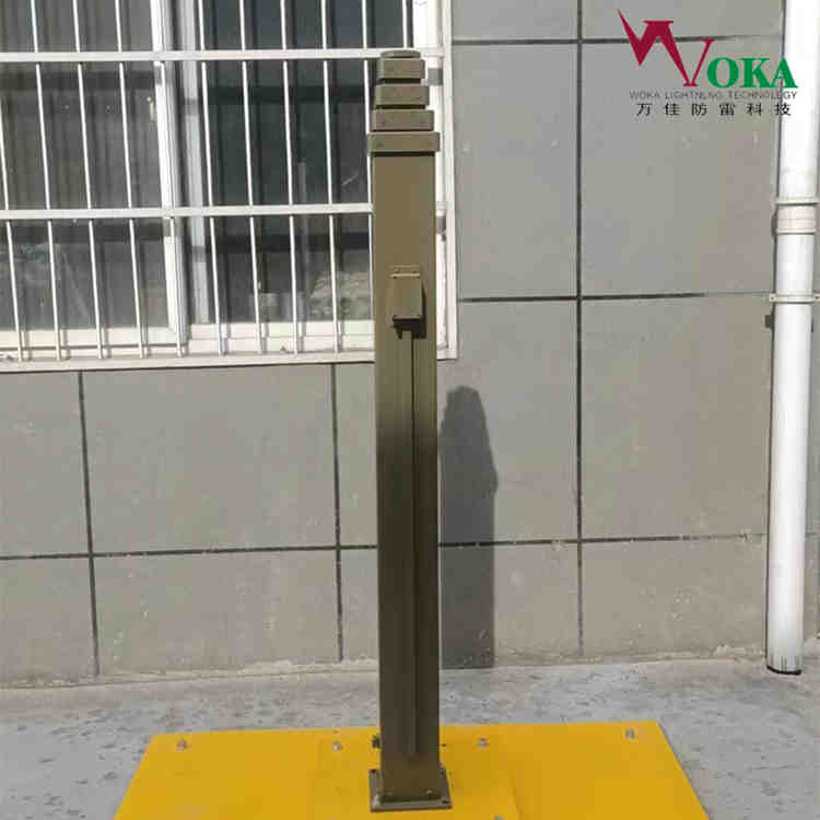 邮轮不锈钢监控升降杆避雷针 机场易折易碎杆 手动可升降避雷针